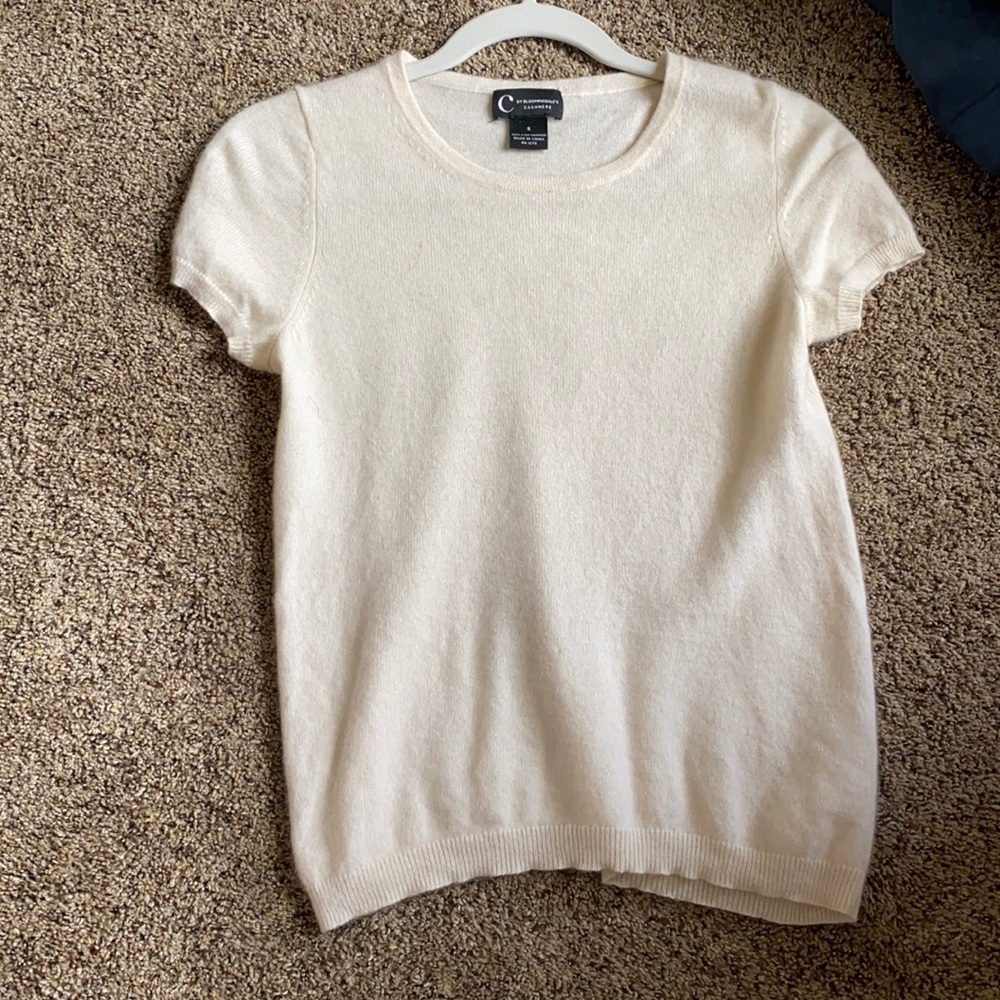 Bloomingdale’s ivory cashmere sweater